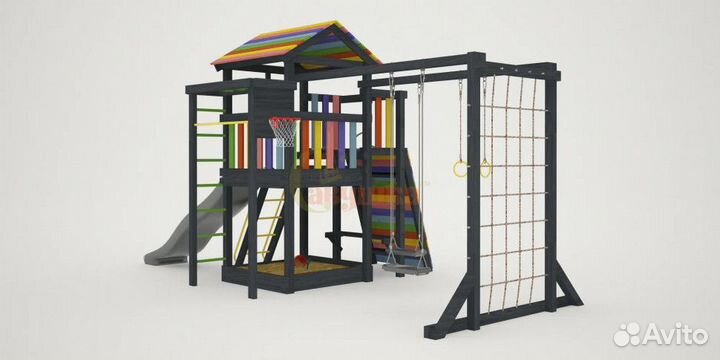 Детская площадка Савушка 4 (black edition)