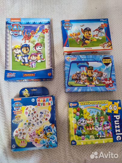 Пазлы щенячий патруль