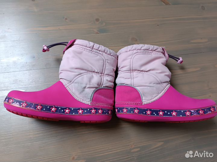 Сапоги crocs для девочки размер J2
