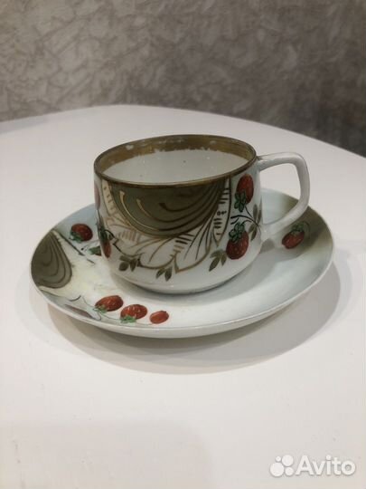 Фарфоровая чайная пара