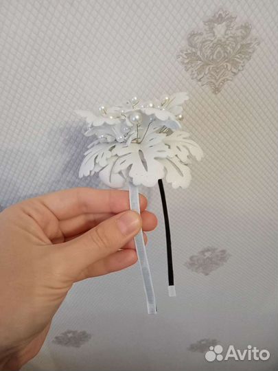 Ободок снежинка