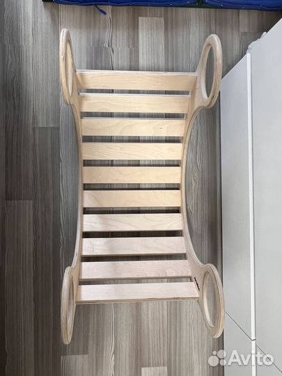 Детская деревянная качалка