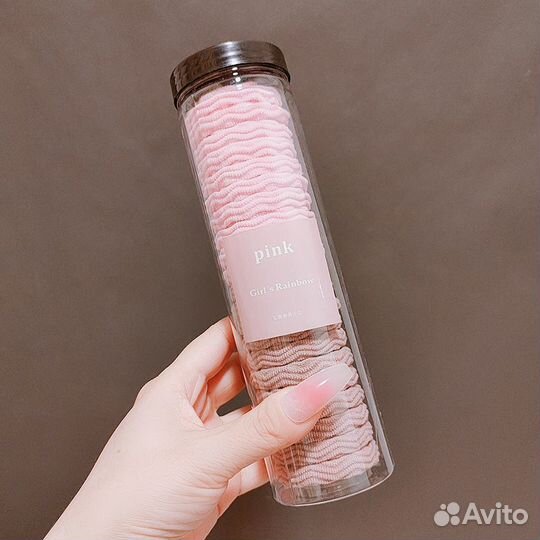 Резинки для волос большие 20 шт в тубе