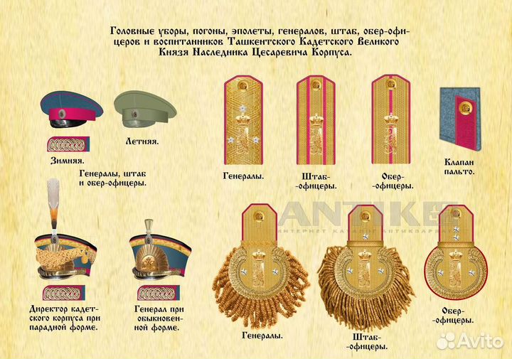 Эполеты полковника гвардии Русской Императорской А