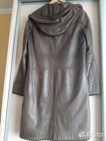 Пальто женское 42 44 эко-кожа