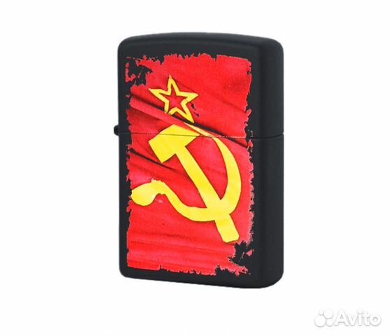Зажигалка Серп и Молот Zippo 218 soviet flag