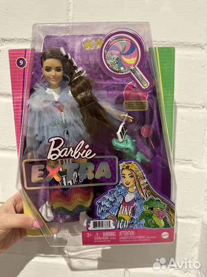 Кукла Barbie Экстра 9 в радужном платье