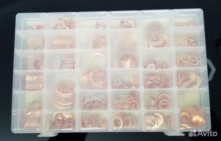 Набор медных прокладок 30 рамеров (568 шт )