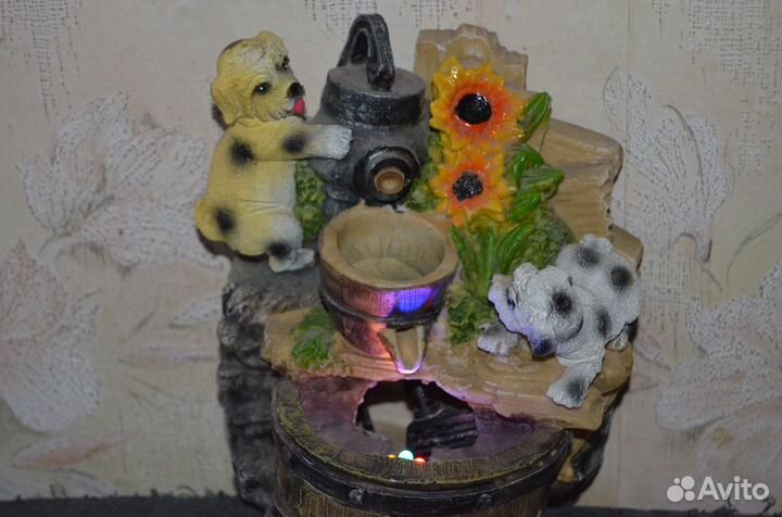 Фонтанчик с подсветкой. милый подарок