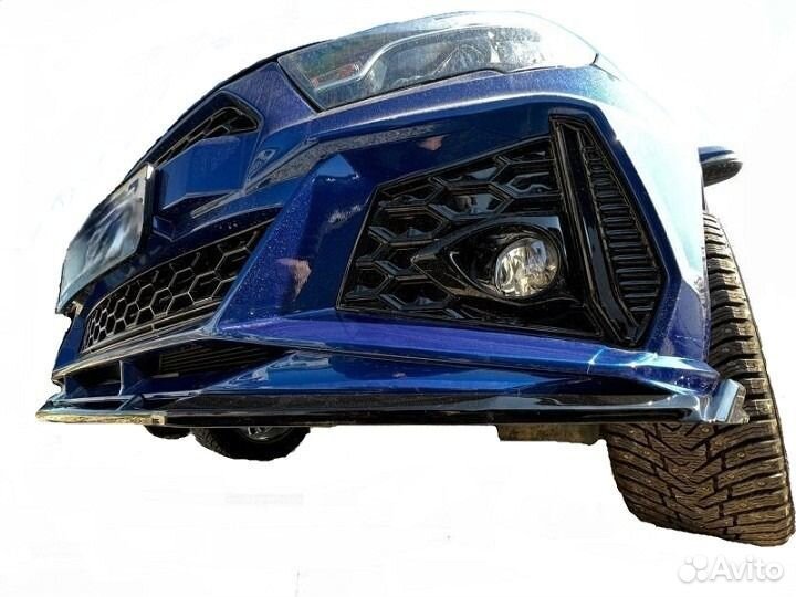 Сплиттер переднего бампера 