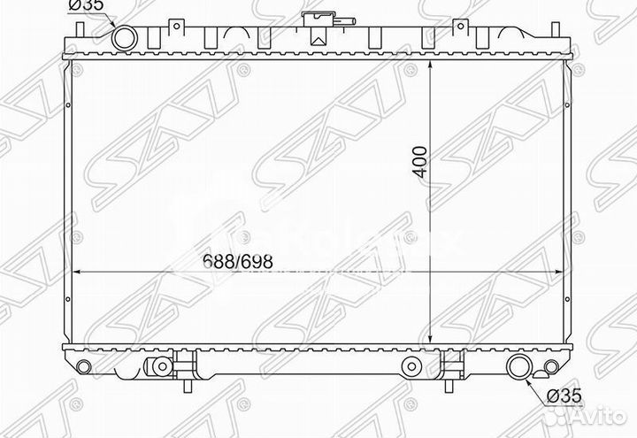 Радиатор nissan cefiro/maxima/infiniti I30/I35 2.0