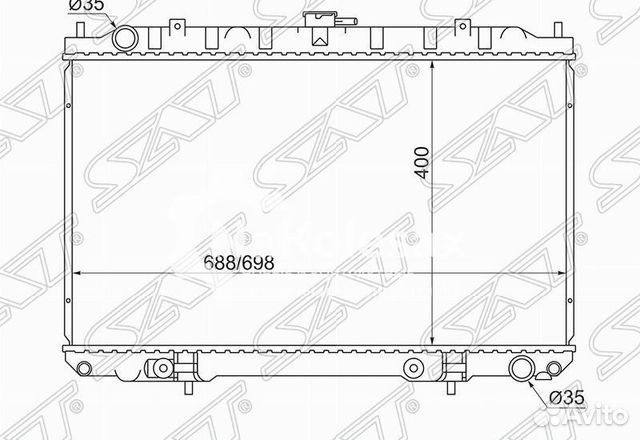 Радиатор nissan cefiro/maxima/infiniti I30/I35 2.0