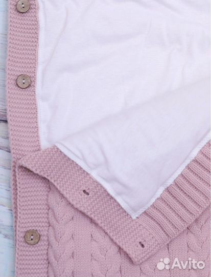 Вязанный конверт на выписку и на прогулки