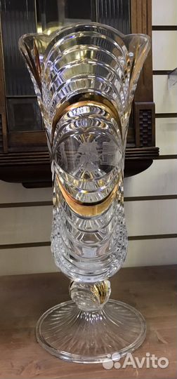 Огромная редкая хрустальная ваза