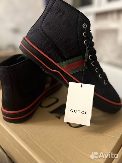 Кроссовки высокие gucci