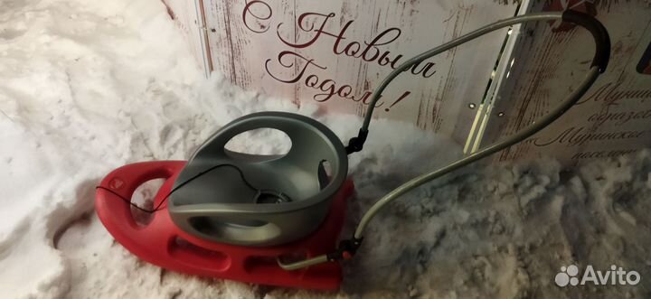 Санки с родительской ручкой