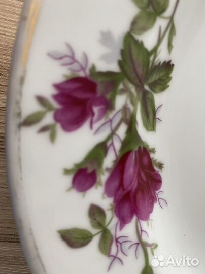 Блюдо большое овальное винтаж