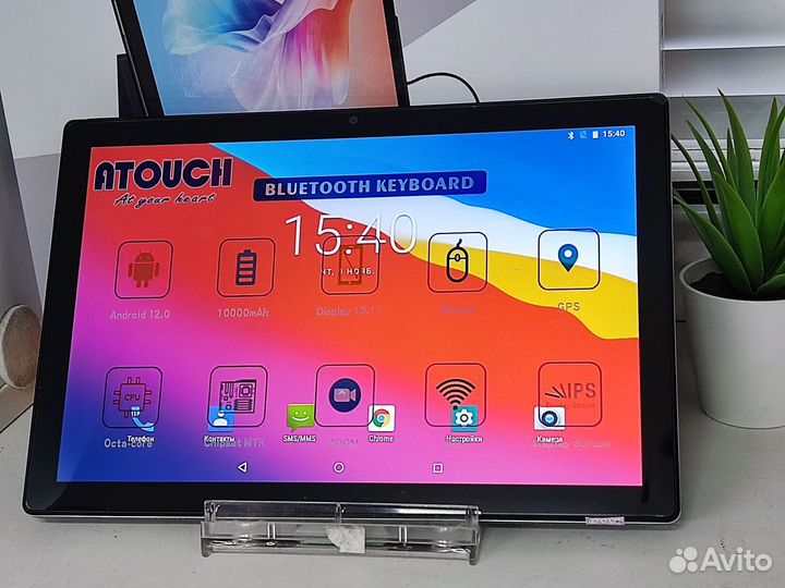 Планшет Atouch X19 Pro с клавиатурой 8 /256 gb