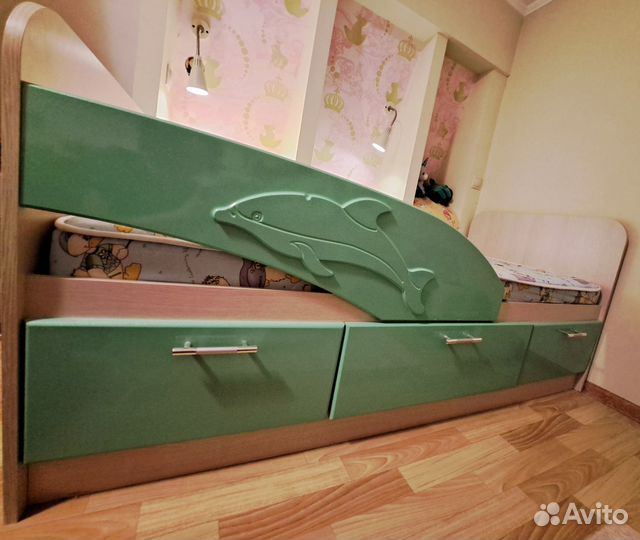 Кровать Дельфин и матрас Дримлайн 180*80