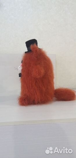 Вязаная игрушка Кот-толстячок