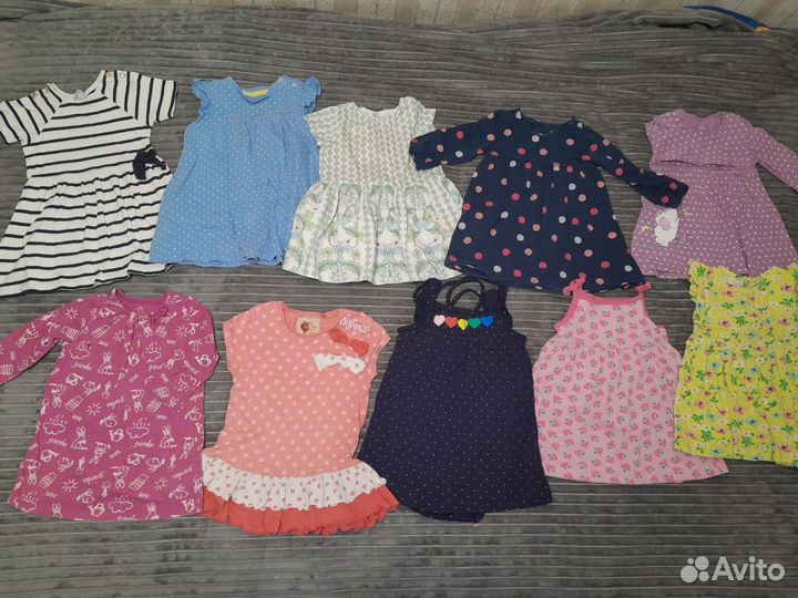 Детские вещи пакетом для девочки 74-80