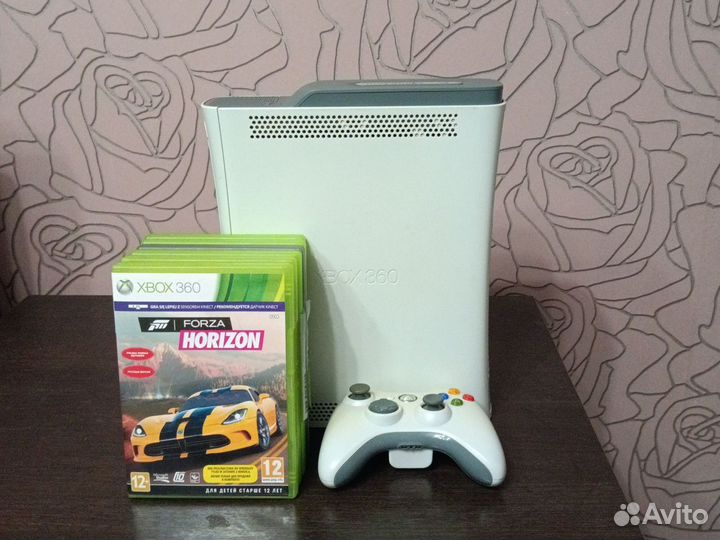 Xbox 360 premium + 6 игр + геймпад