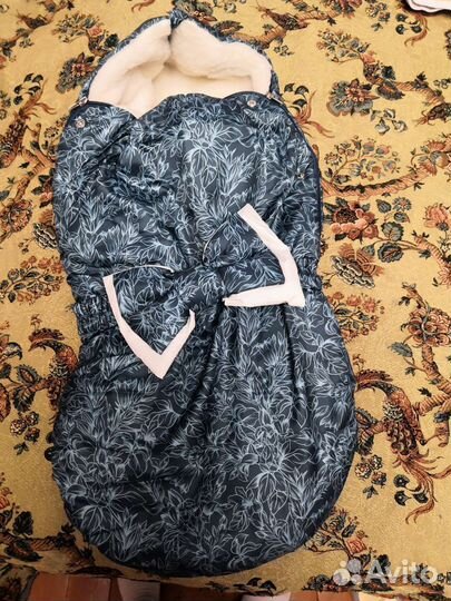 Конверт на выписку для мальчика зима осень