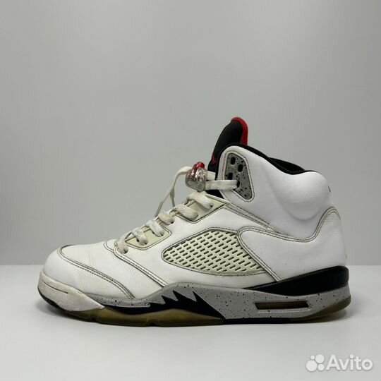 Кроссовки Nike Air Jordan 5 White Cement Оригинал