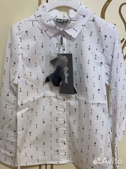 Рубашка для девочки 122 школа