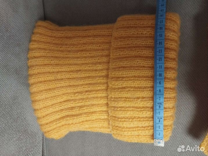 Вязаные шапка и шарф