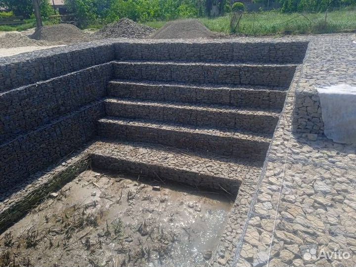 Монтаж габионов