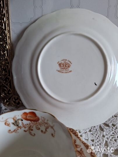 Чашка блюдце тарелка Англия винтаж