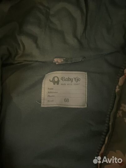 Комбинезон осень весна 68 размер на девочку