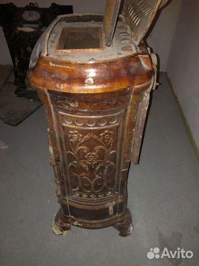 Печь камин дровяная