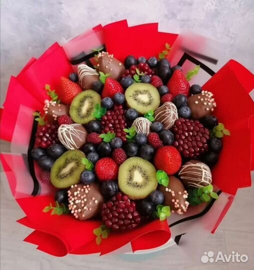 Съедобные букеты. Букеты из клубники