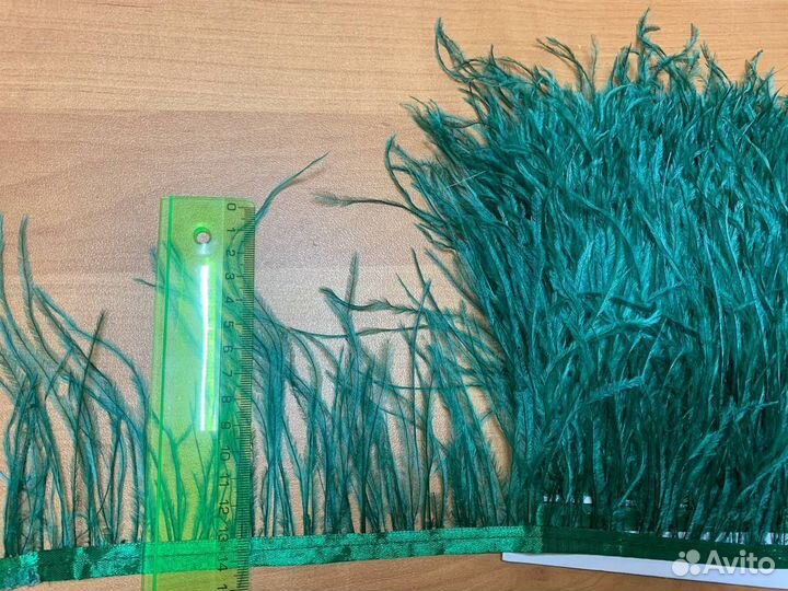 Перья страусиные перья зеленые перья декоративные