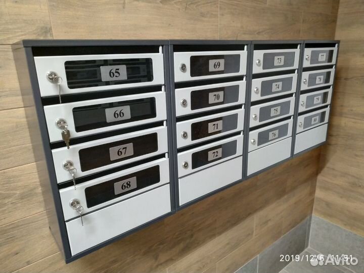 Ящик почтовый на 4-12 секций