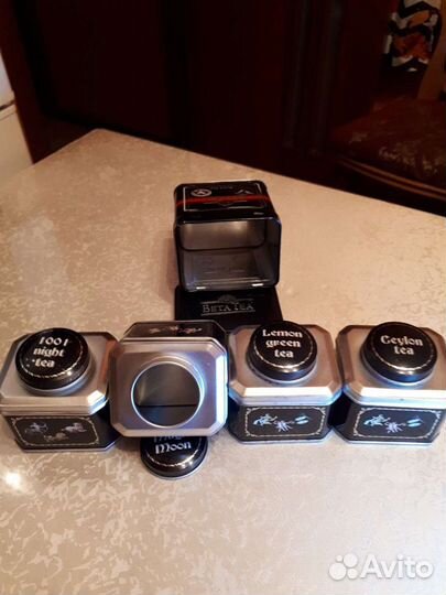 Жестяные баночки от чая Советы Лондон Китай Индия