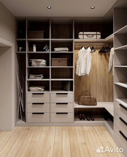 Гардеробная на заказ под ключ