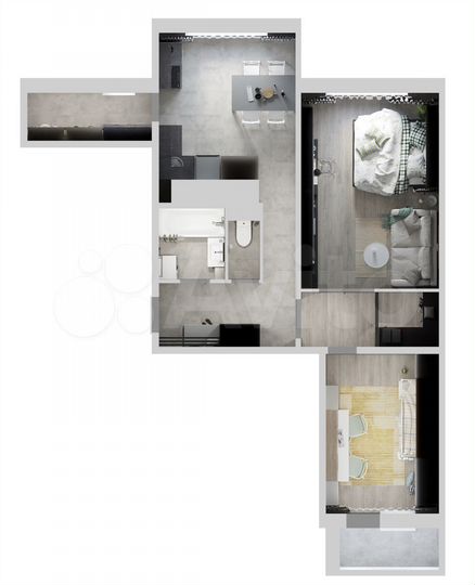 2-к. квартира, 65 м², 8/10 эт.