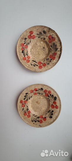 Кукольная посуда СССР из прессованных опилок