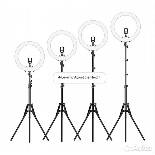Кольцевая лампа LED Ring Light HQ-18 со штативом