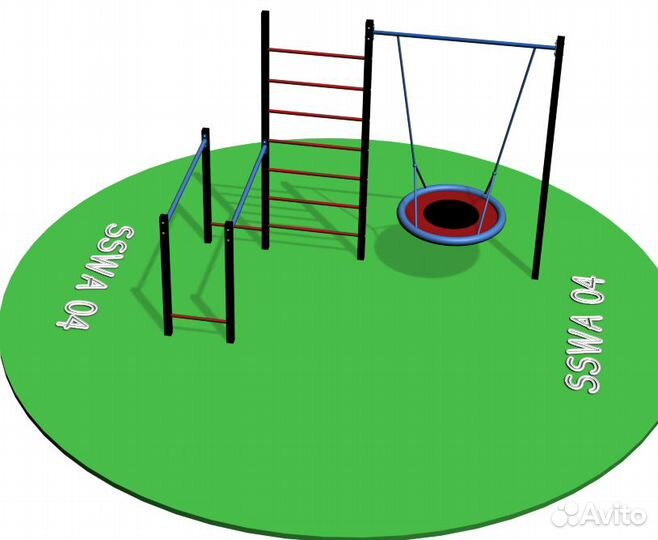 Уличный спортивный комплекс турник брусья