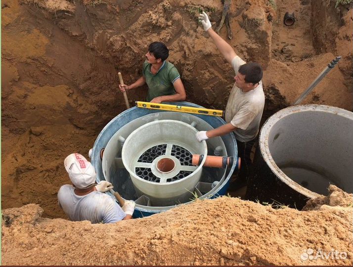 Септик без откачки от производителя + монтаж