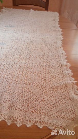 Пуховый палантин оренбургский новый