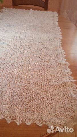 Пуховый палантин оренбургский новый