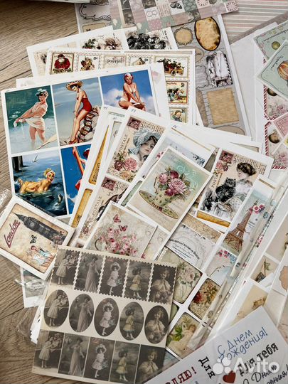 Товары для скрапбукинга бумага / брадс / чип-борд