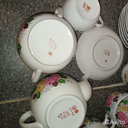 Чайный сервиз Вербилки СССР редкий