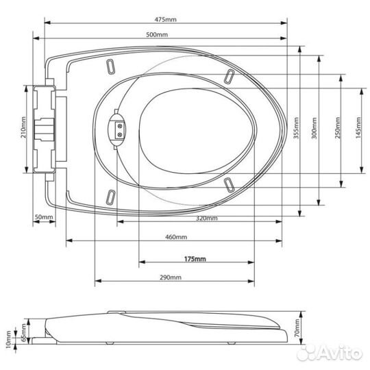 Сидение для унитаза с микролифтом
