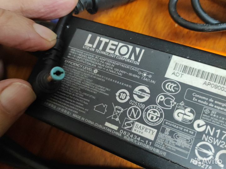 Зарядка для ноутбука acer 19v 4.74 a